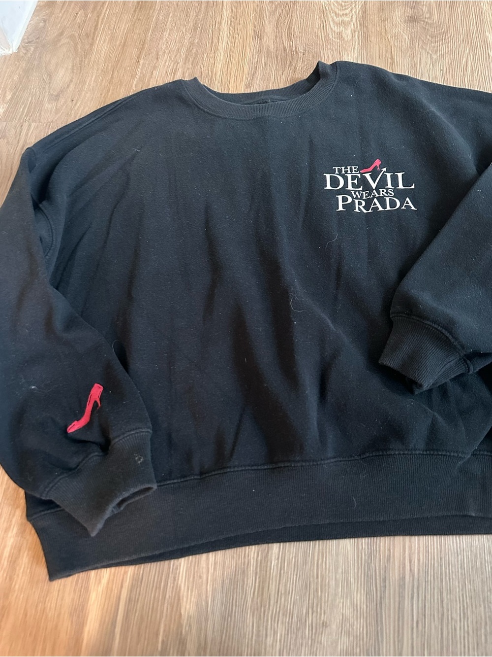The Devil Wears Prada Black Logo Crewneck Sweatshirt